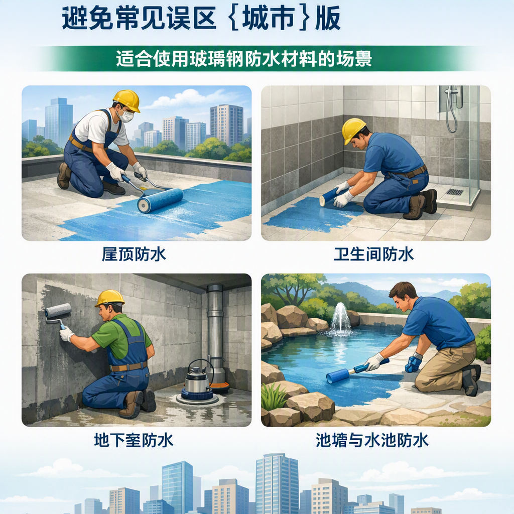 玻璃钢防水材料施工注意事项,避免常见误区 五家渠 版